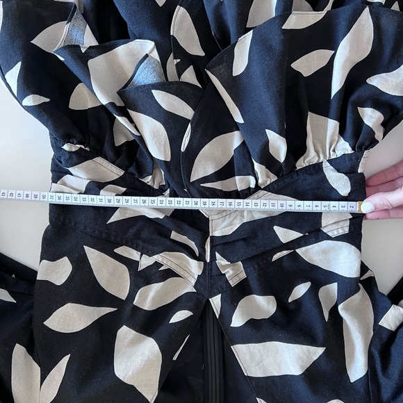 Witchery - Abstract Print Ruffle Dress - Size 10 - Picture 7 of 8